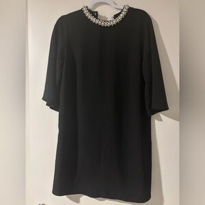 H&M Black Dress with Pearl Detail